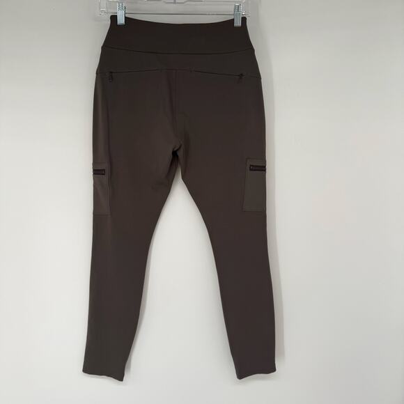 Athleta Headland Hybrid Cargo Tight Women's Sze 4 Arbor Olive Hiking Zip Pockets - Picture 3 of 9